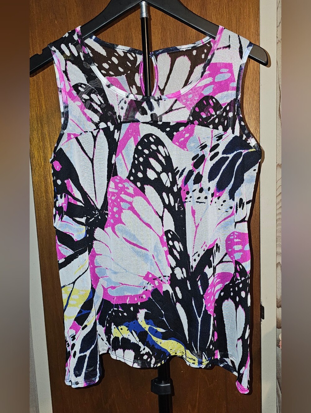 INC International Concepts Butterfly-Print Petite Tank Top